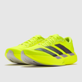 adidas Neon Yellow Three-Stripe Lace-Up Running Shoes
