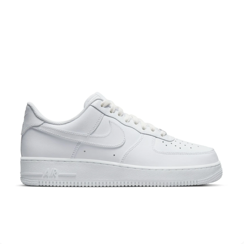 Nike All-White Low-Top Lace-Up Sneakers