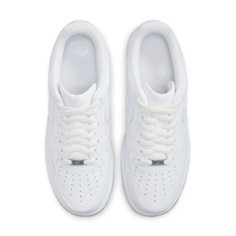 Nike All-White Low-Top Lace-Up Sneakers