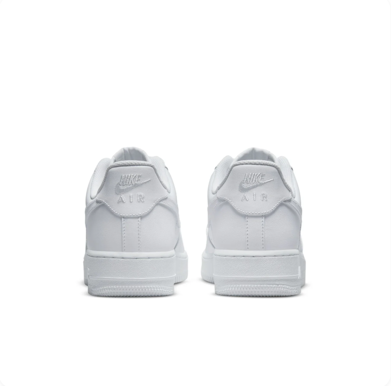 Nike All-White Low-Top Lace-Up Sneakers