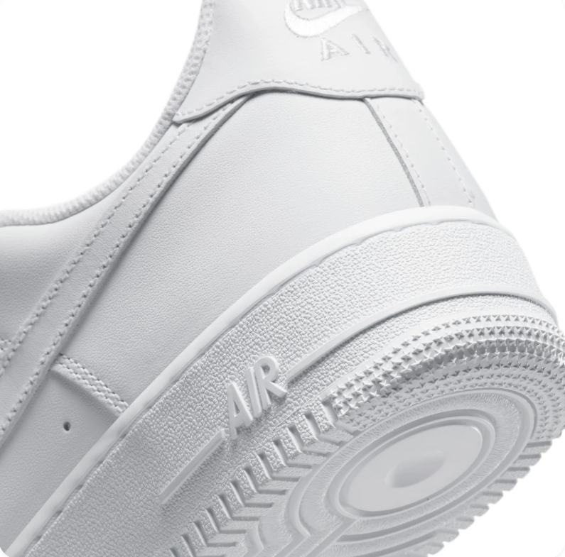Nike All-White Low-Top Lace-Up Sneakers
