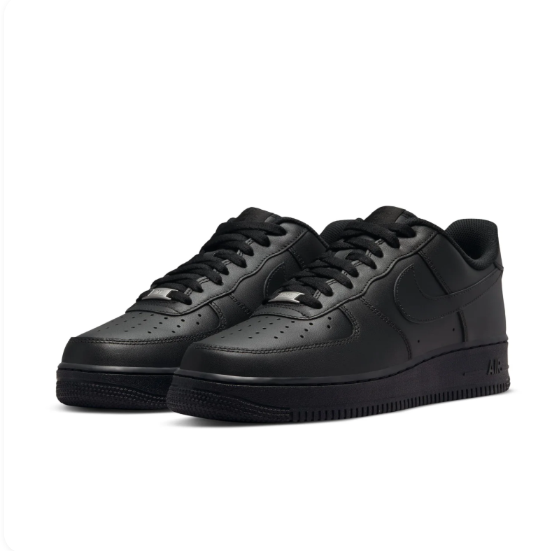 Nike All-Black Low-Top Lace-Up Sneakers