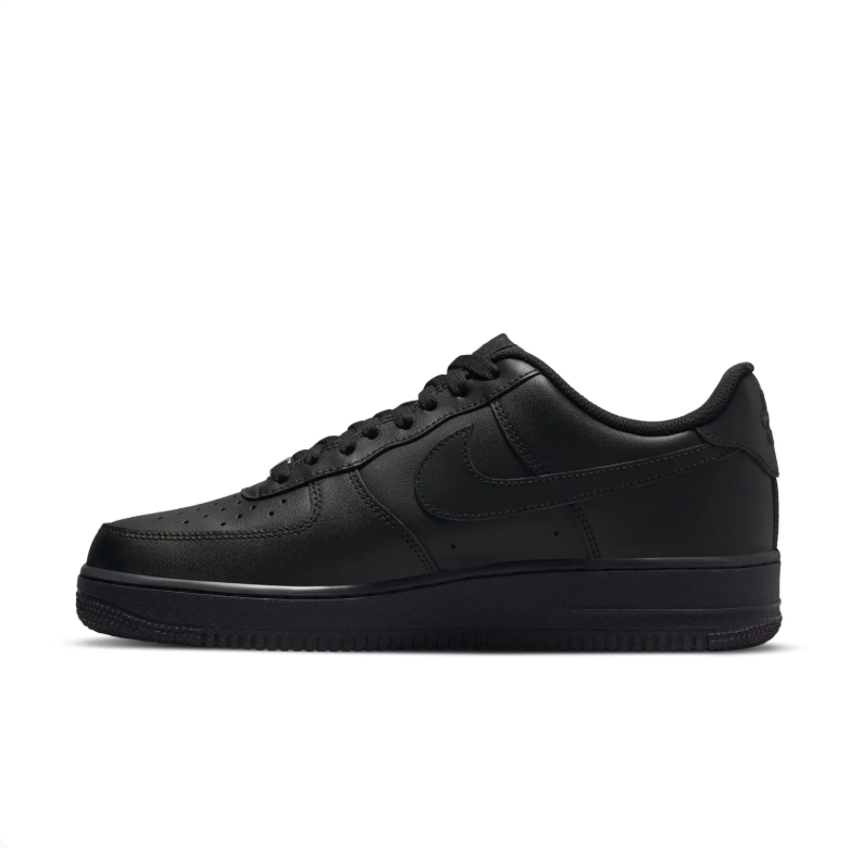 Nike All-Black Low-Top Lace-Up Sneakers
