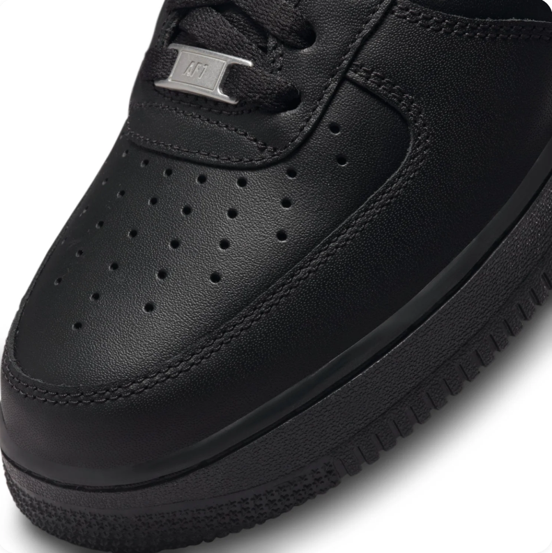Nike All-Black Low-Top Lace-Up Sneakers
