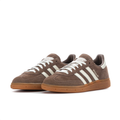 adidas Spezial Brown and Cream Low-Top Sneakers with Gum Sole