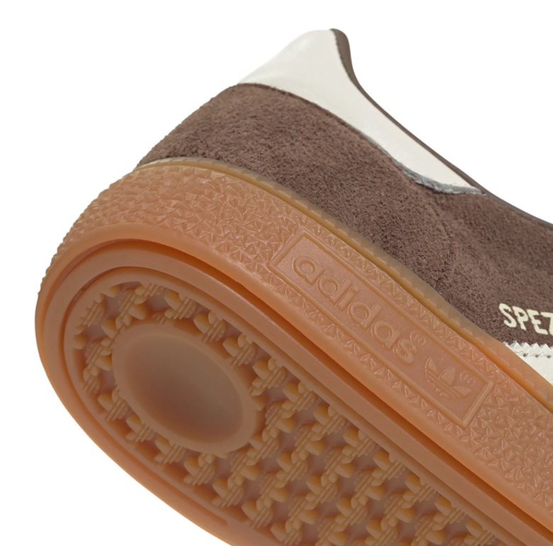 adidas Spezial Brown and Cream Low-Top Sneakers with Gum Sole