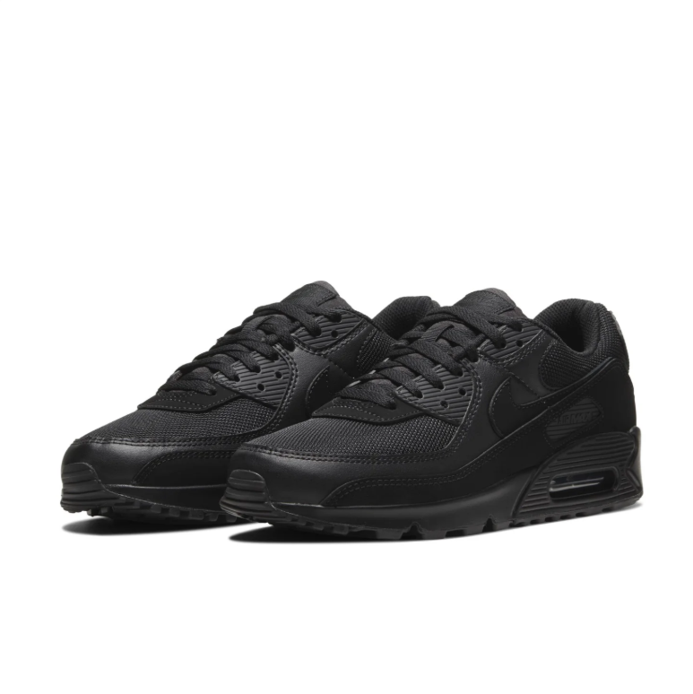 Nike All-Black Low-Top Sneakers with Visible Air Window