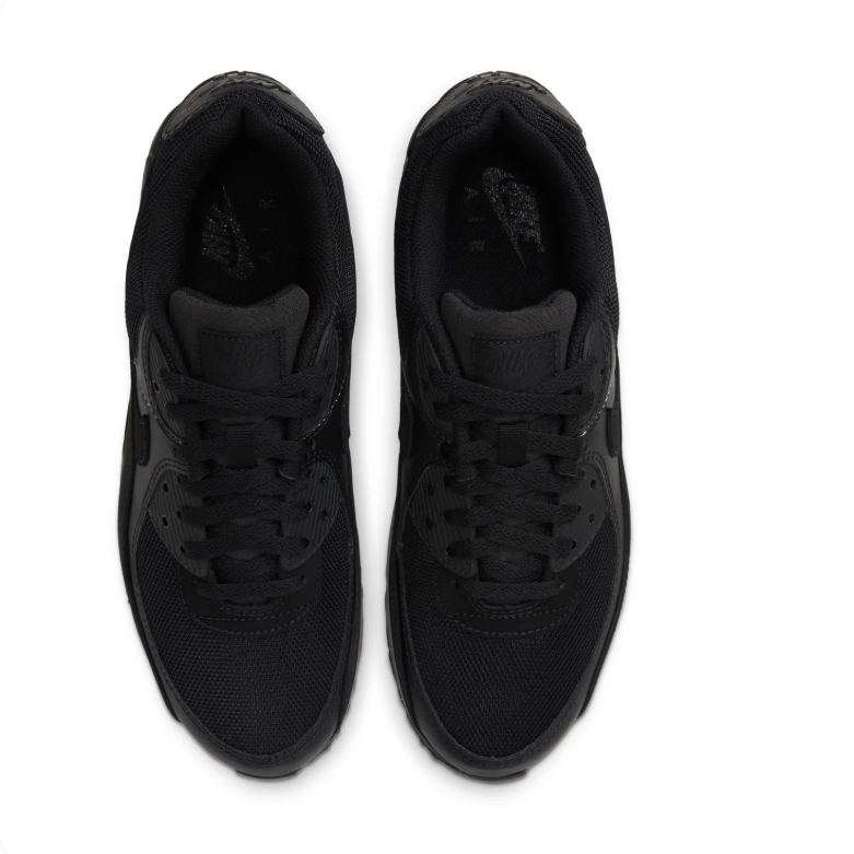 Nike All-Black Low-Top Sneakers with Visible Air Window