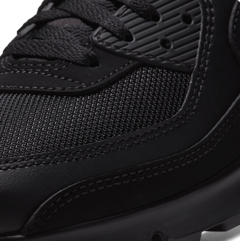 Nike All-Black Low-Top Sneakers with Visible Air Window