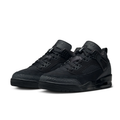 Jordan All-Black Lace-Up Sneakers with Mesh Side Panels