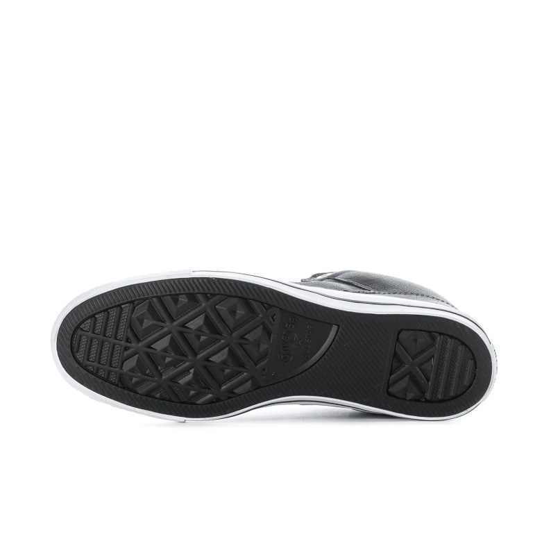 Converse Black High-Top Lace-Up Sneakers with White Toe Caps