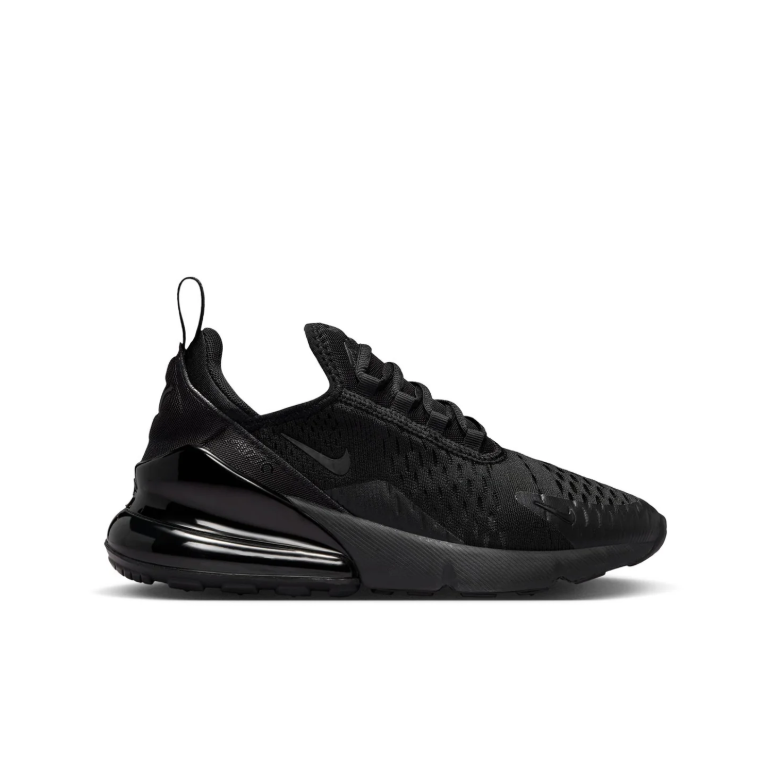 Nike All-Black Mesh Sneakers with Visible Heel Air Unit