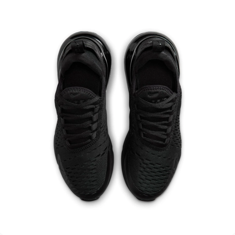 Nike All-Black Mesh Sneakers with Visible Heel Air Unit