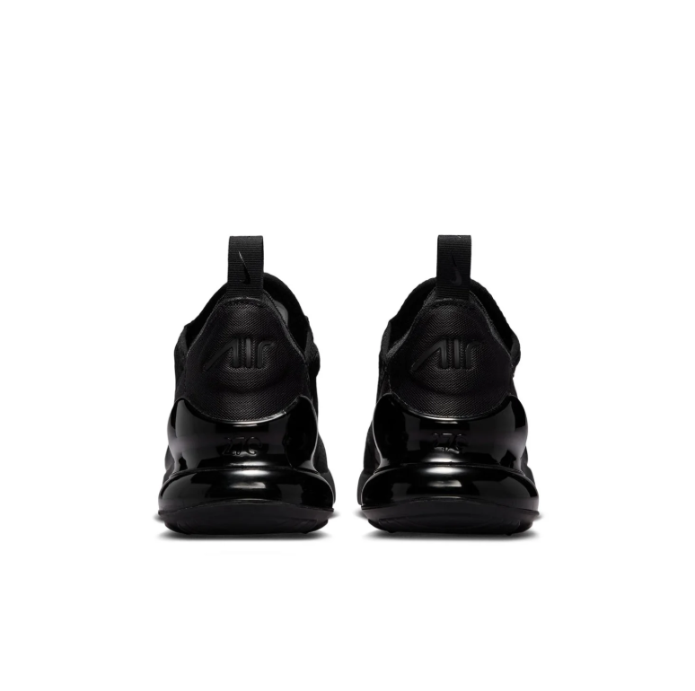Nike All-Black Mesh Sneakers with Visible Heel Air Unit