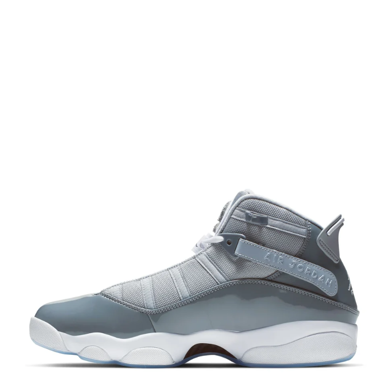 Jordan Gray High-Top Sneakers with Crossover Ankle Straps