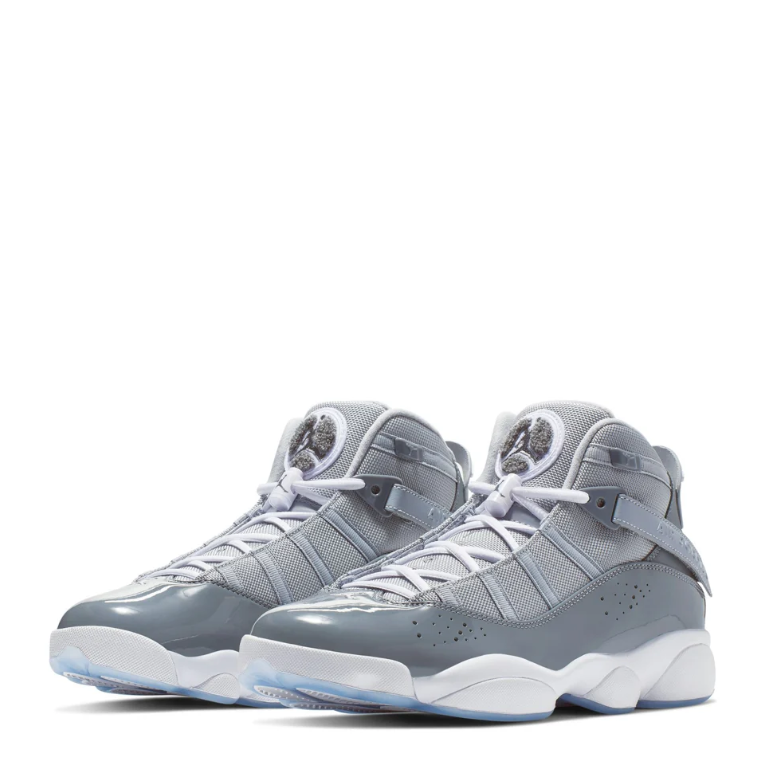 Jordan Gray High-Top Sneakers with Crossover Ankle Straps