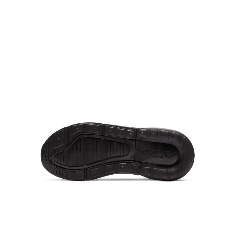 Nike All-Black Textured Mesh Sneakers with Glossy Heel Detail