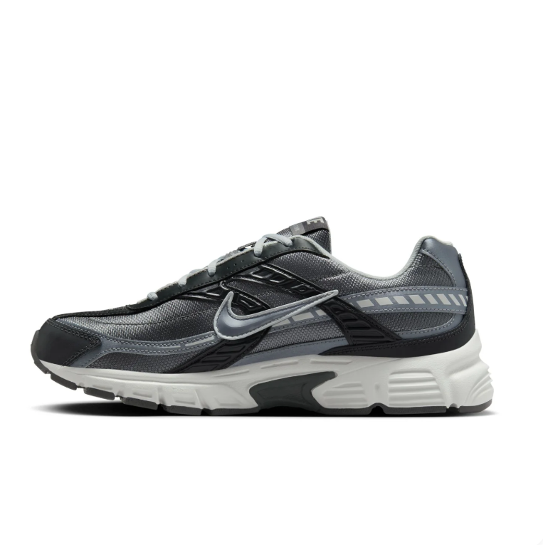 Nike Gray and Black Mesh Sneakers with Sculpted White Soles