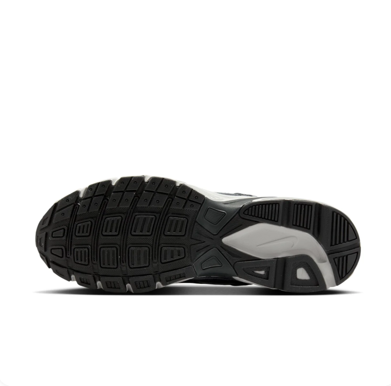 Nike Gray and Black Mesh Sneakers with Sculpted White Soles