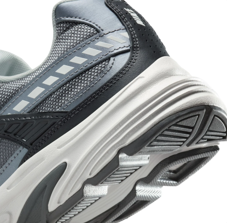 Nike Gray and Black Mesh Sneakers with Sculpted White Soles