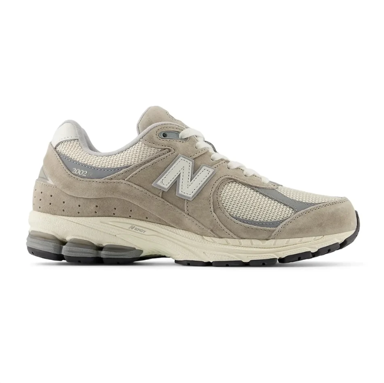 New Balance 2002R Taupe and Cream Mesh Sneakers