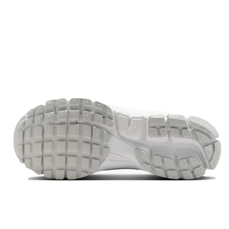 Nike White and Cream Mesh Sneakers with Segmented Soles