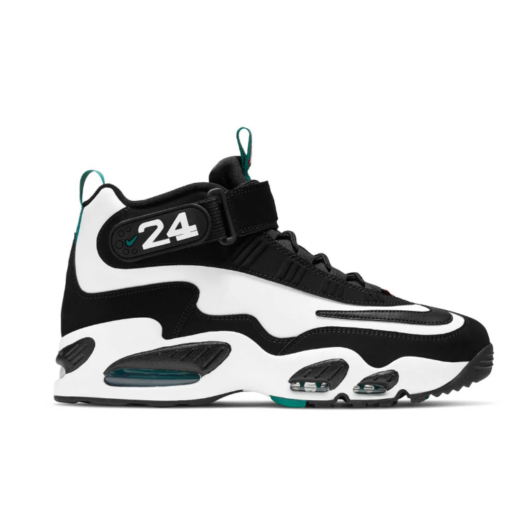 Nike Black and White High-Top Sneakers with 24 Ankle Straps