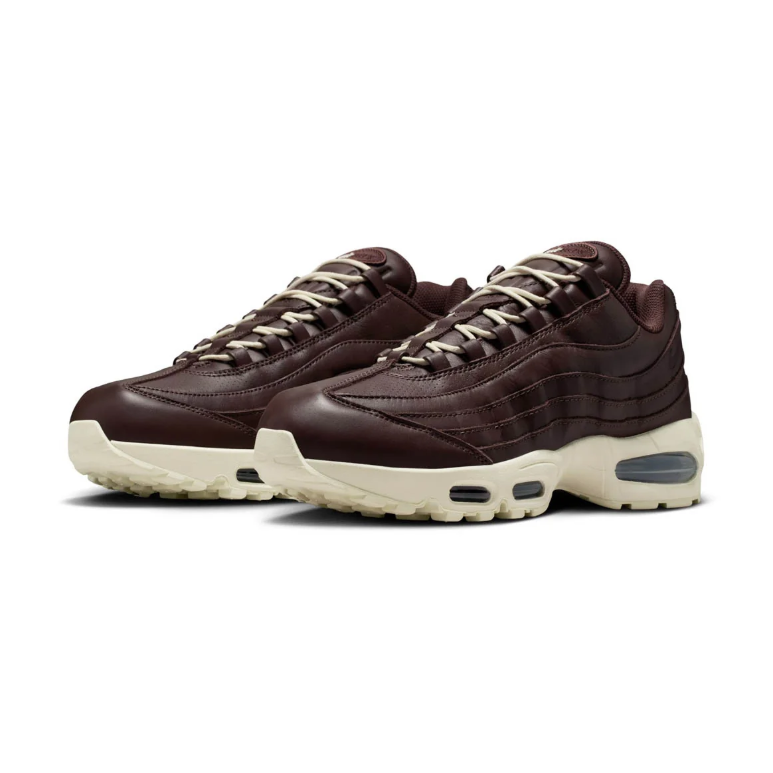 Nike Dark Brown Layered Sneakers with Cream Soles