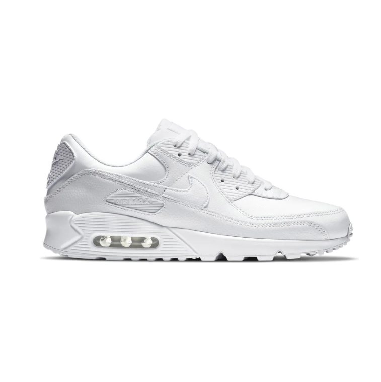 Nike All-White Low-Top Sneakers with Visible Heel Windows