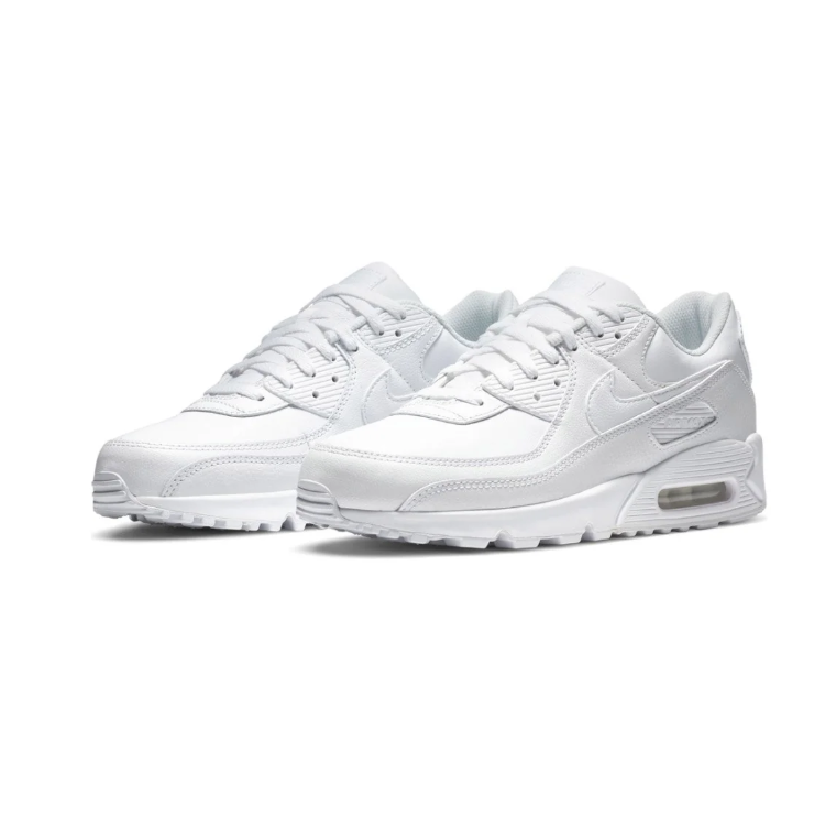 Nike All-White Low-Top Sneakers with Visible Heel Windows