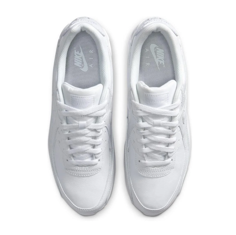 Nike All-White Low-Top Sneakers with Visible Heel Windows