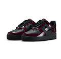 Nike Burgundy and Dark Green Low-Top Sneakers with Glossy Overlays
